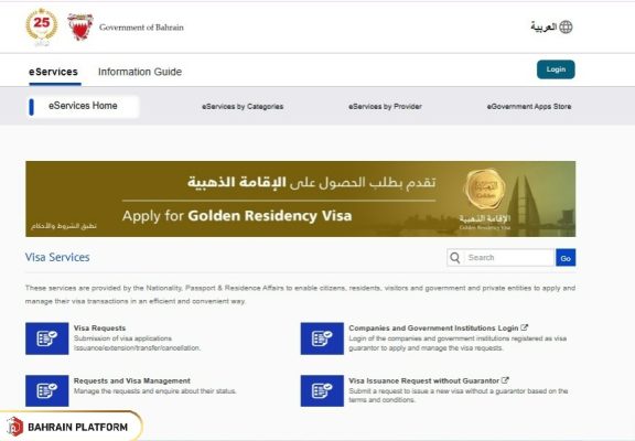 Bahrain E-Visa Check Status Online Steps