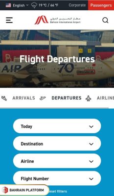 Steps to check Bahrain Airport Flight Status Today